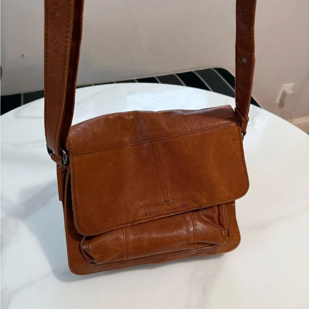 Spekes & Sparrow brown Leather Crossbody Bag